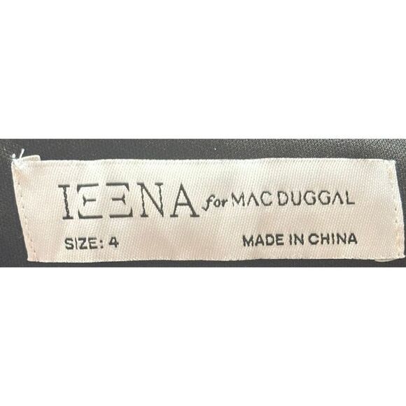 Mac Duggal Ieena Sequined One-Shoulder Midi-Dress in Black NWT Size 4 - Picture 6 of 7